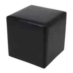 Valeria Black Cube Ottoman Rentals