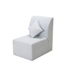 Valeria White Armless Chair Rentals