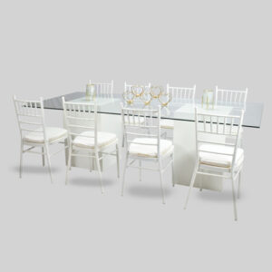Azzurra-White-dining-table-rental-1