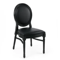 Black Dior Wooden Dining Chair Rentals