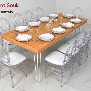 Isadora-rectangular-dining-table-and-dior-acrylic-chairs-rental-uae (1)