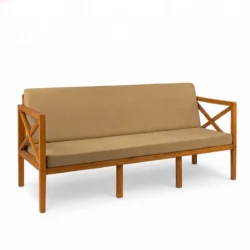Sahara Wooden Three Seater Sofa Rental