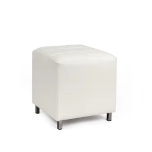 Valeria-White-Square-ottoman-rental-rentra
