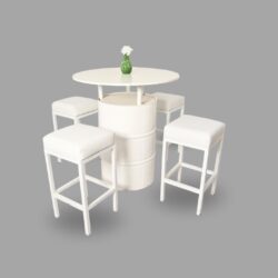 Armando Drum High Table & Stool Bar Rentals