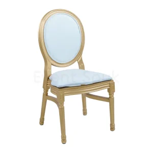 Gold Dior Wooden Dining Chair Rentals