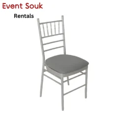 Silver Chivari Chair Rentals