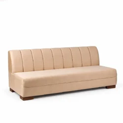 Sofia Three Seater Sofa Rentals-Beige Fabric