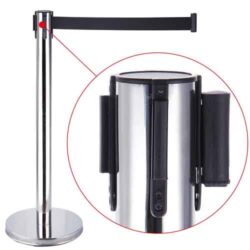 Silver Stanchions with Belt Rentals