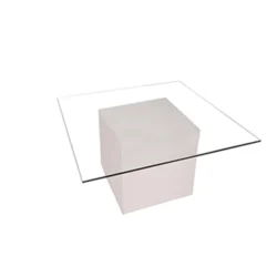Stevelia Square Glass Top 100*100 Coffee Table Rentals