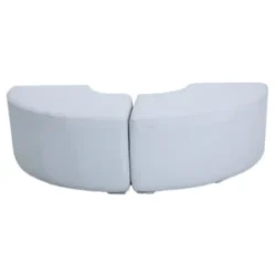 Valeria Half Circle White Ottoman Rentals
