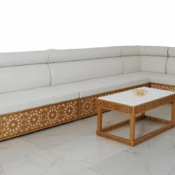 Valeria White Majlis Sofa Setup Rentals