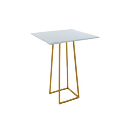 Linea Square Cocktail Table Gold Rentals