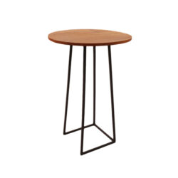 Linea Round Cocktail Table Brown Rentals