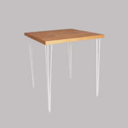 Isadora Rustic Square Cocktail Table White Rentals