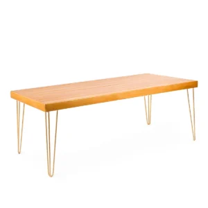 Isadora-Rustic-Top-Golden-Legs-220_-100_-75cm-Dining-Table-rental-rentra
