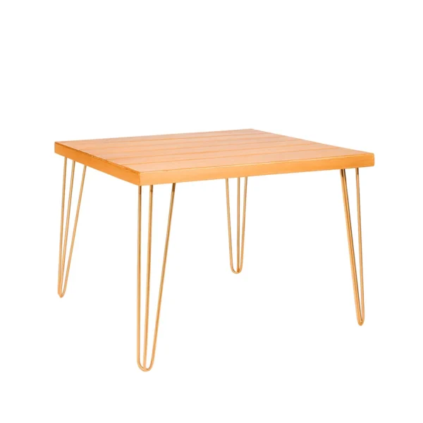 Isadora-Rustic-Top-golden-Legs-100_-100_-75cm-Dining-Table-rental-rentra