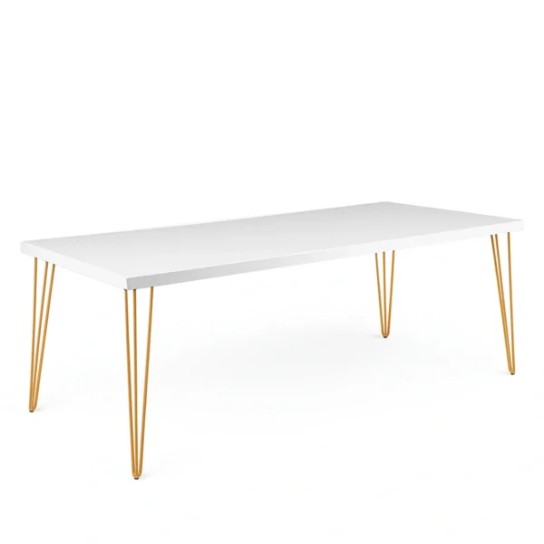 Isadora-White-Top-golden-Legs-220_-110_-75cm-Dining-Table-rental-rentra