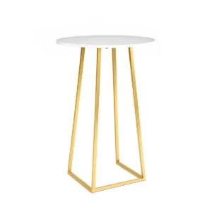 Linea-white-Top-golden-Legs-60-115cm-Round-Cocktail-Table-rentals-rentra