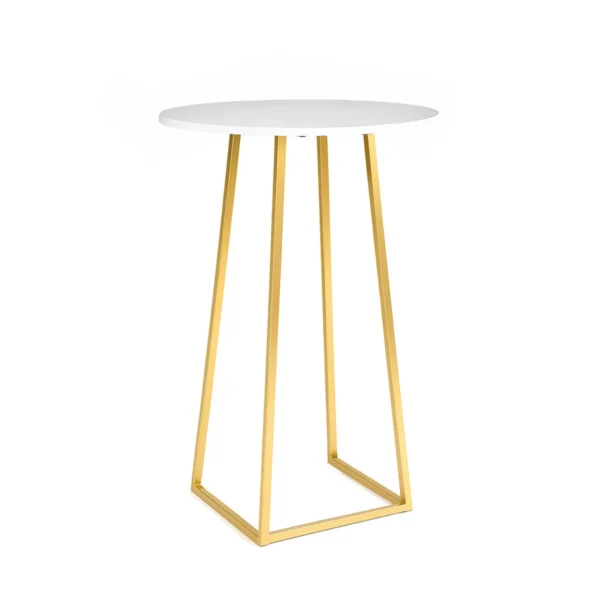 Linea-white-Top-golden-Legs-60-115cm-Round-Cocktail-Table-rentals-rentra