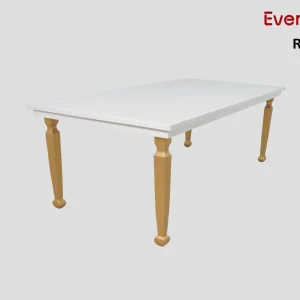 Avalon Dining Table 240*110 Golden Legs Rental