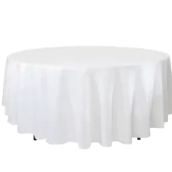 Carla Round Dining Table With White Cover Rentals