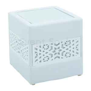 Casablanca White Square Side Table