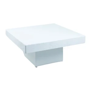 Melanie Wooden Square White Coffee Table Rentals