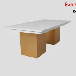 Melanie Gold Rectangular Dining Table
