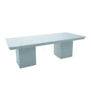 Melanie White Rectangular Dining Table