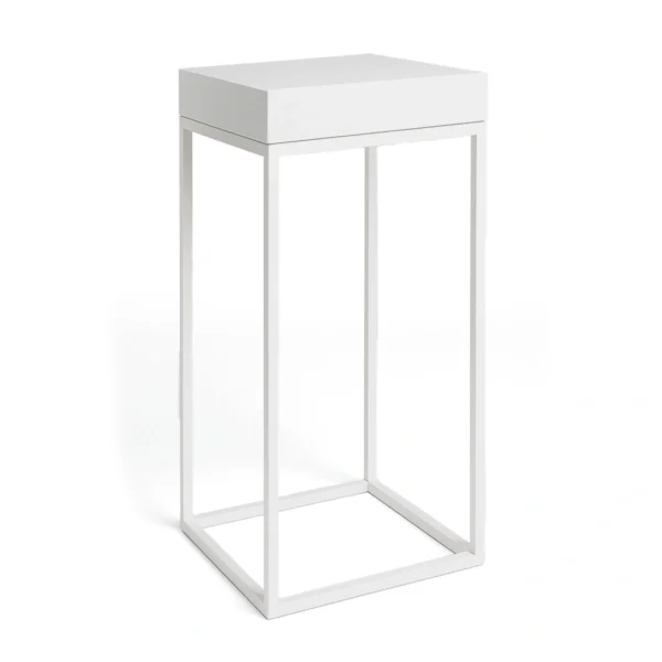 Stella-White-Top-White-Base-Cocktail-Table-rentals-rentra