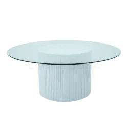 Azzurra Table-Round Glass Top-Cora Base-180*75