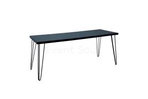 Isadora Black Table-Black Legs-190*70*75cm Rentals