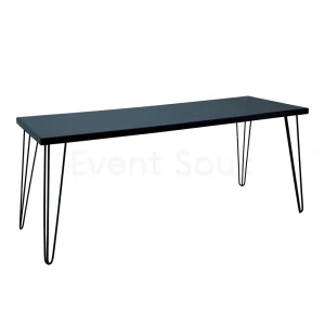 Isadora Black Table-Black Legs-190*70*75cm Rentals