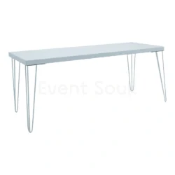 Isadora White Table-White Legs-190*70*75cm Rentals