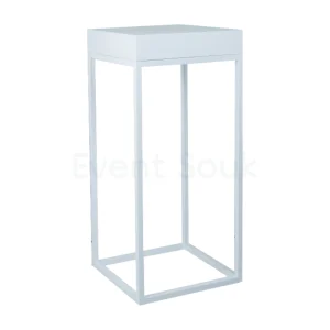Marcelia Cocktail Table White Top-White Base Rentals