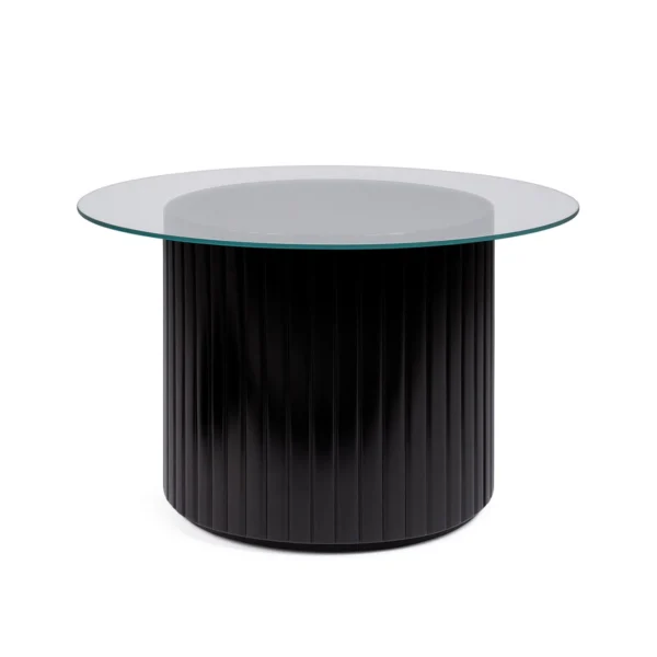 Cora Black Base-Glass Top Coffee Table Rentals