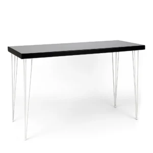 Isadora-Black-Top-white-Legs-190-70cm-Cocktail-table-rentals-rentra