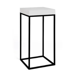 Stella Black Base-White Top Cocktail Table Rentals