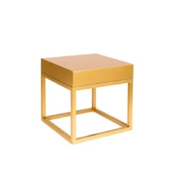 Stella Golden Base-Golden Top Side Table Rentals