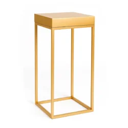 Stella Gold Base-Gold Top Cocktail Table Rentals