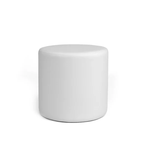 Valeria White Round Pouffe Rentals
