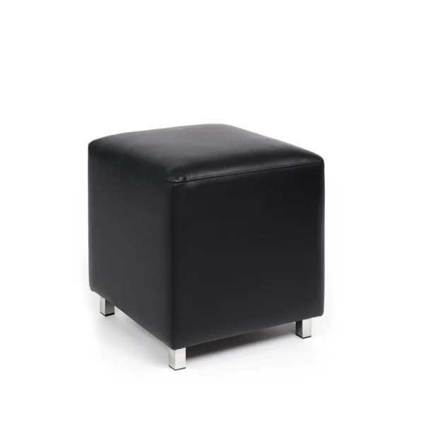 Valeria Black Square Ottoman Rentals