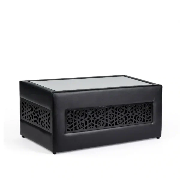 Casablanca Black Rectangular Coffee Table Rentals