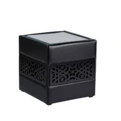 Casablanca Black Square Side Table Rentals