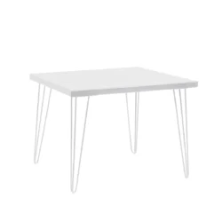 Isadora White Top-White Legs 100*100cm Square Dining Table Rentals