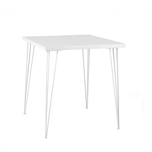 Isadora White Top-White Legs 100*100cm Square Cocktail Table Rentals