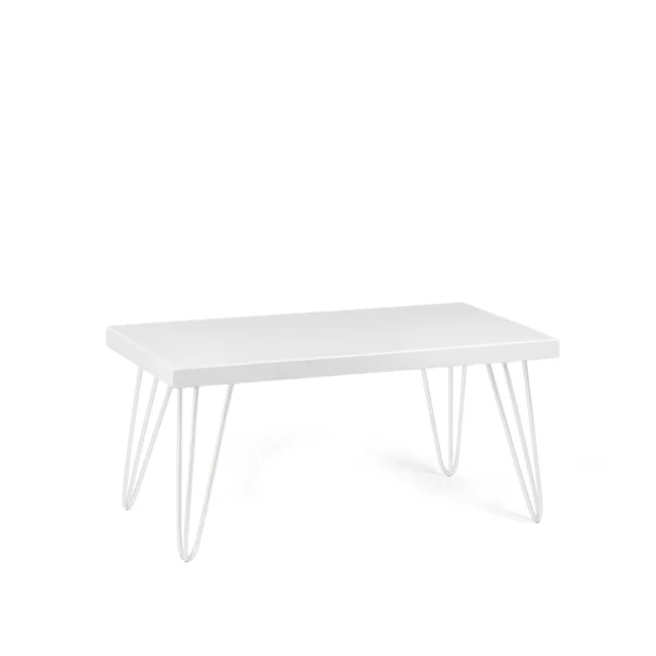 Isadora White Top-White Legs 80*40cm Rectangular Coffee Table Rentals