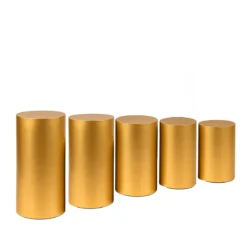 Round Golden Pedestal Rentals