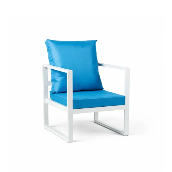 Sorenta Arm Chair-Blue Cushion-Rental