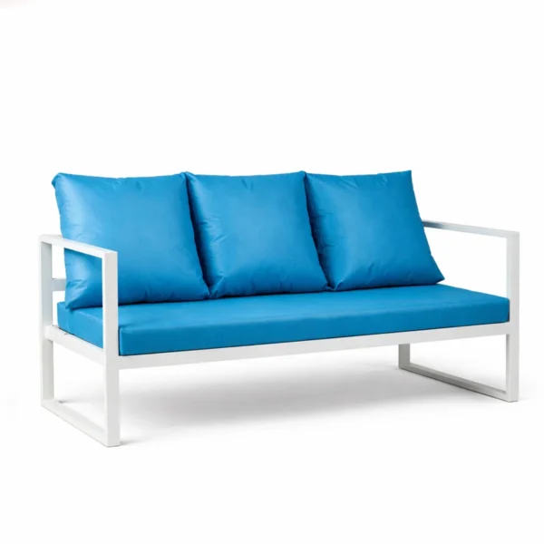 Sorenta Three Seater Sofa-Blue Cushion- Rental
